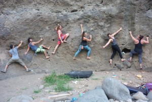 Rock climbing at Atenas Turrubares, Costa Rica!