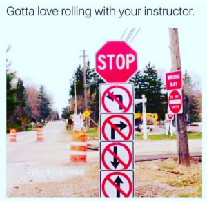 Rolling with your instructor