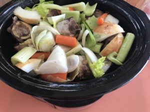 bone broth prep